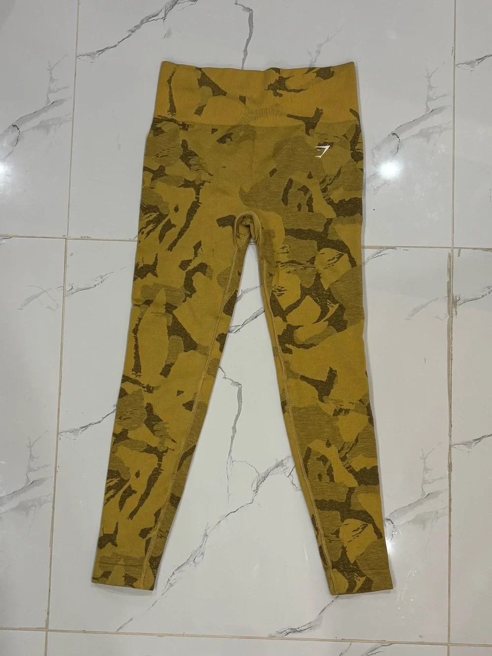 Gymshark Yellow Camo Leggings